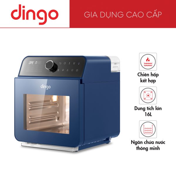Nồi Chiên Hơi Nước DINGO DSF16 – Công Nghệ Mới Hấp Chiên Kết Hợp – Dung tích 16L – Công Suất 2250W