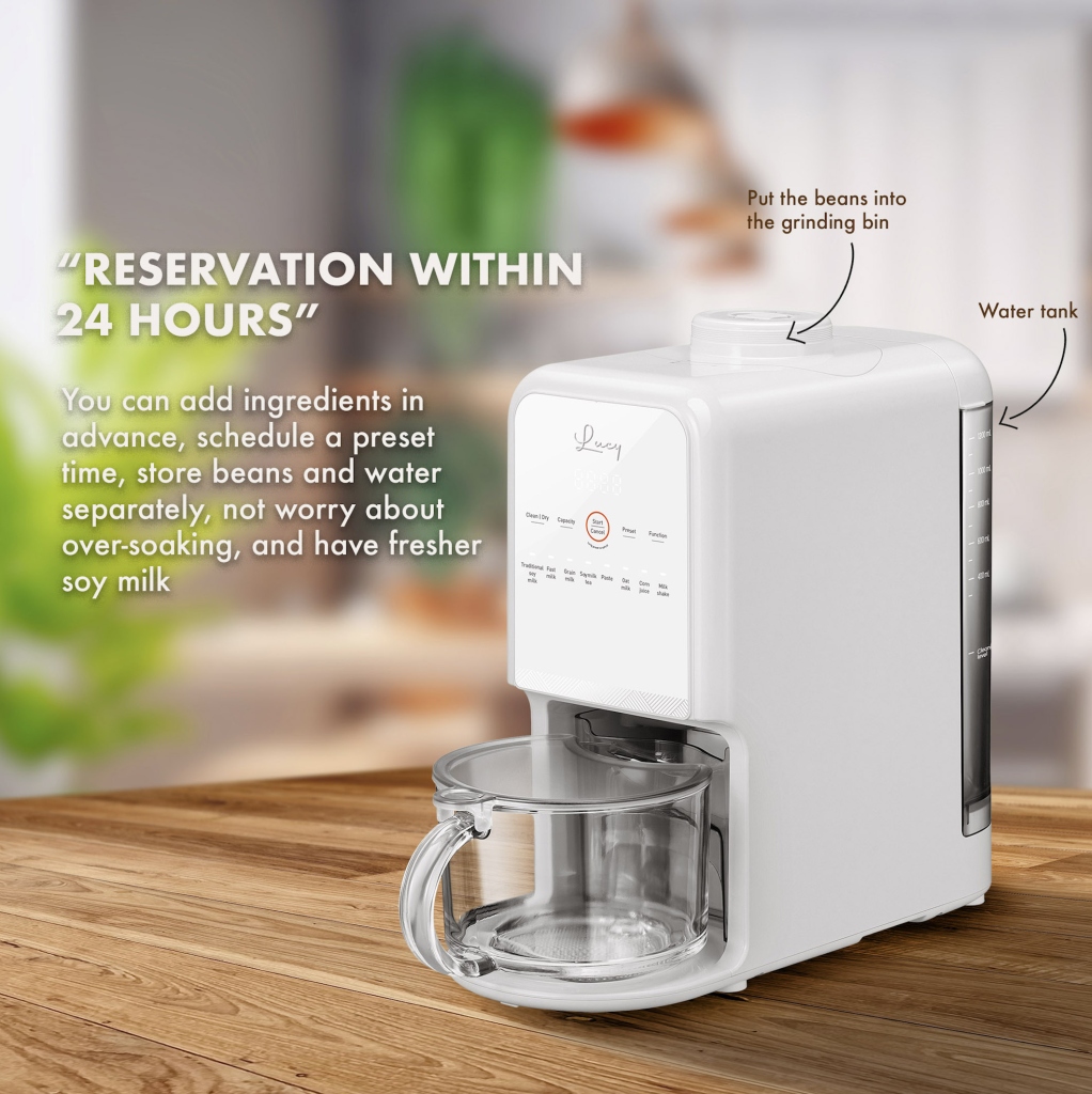 Chức năng hẹn giờ Máy nấu sữa Lucy Gourmet Kochware