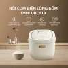 Nồi cơm điện lòng gốm cao cấp UNIE URC818, chống dính tự nhiên, dung tích 1,8L